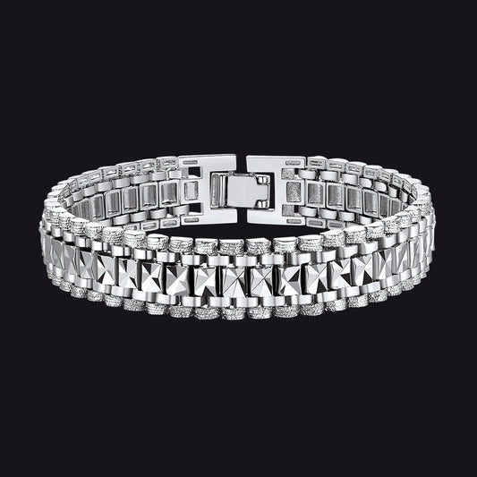 Chunky Watch Strap Cuban Link Bracelet for Menimg