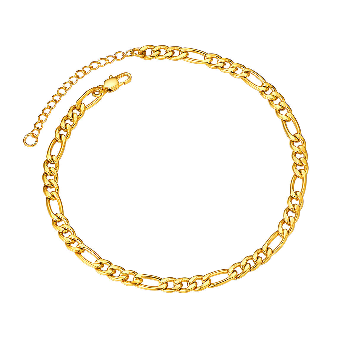 Classic Cuban Chain Anklet Summer Beach Jewelry for Women