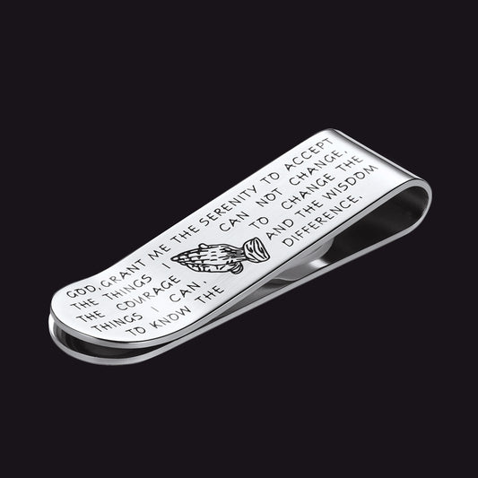 Customized Prayer Hands Money Clip Money Card Holder for Menimg