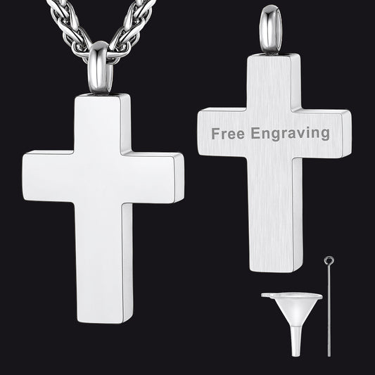 Cross Urn Pendant Necklace Memorial Keepsakes Pendantsimg