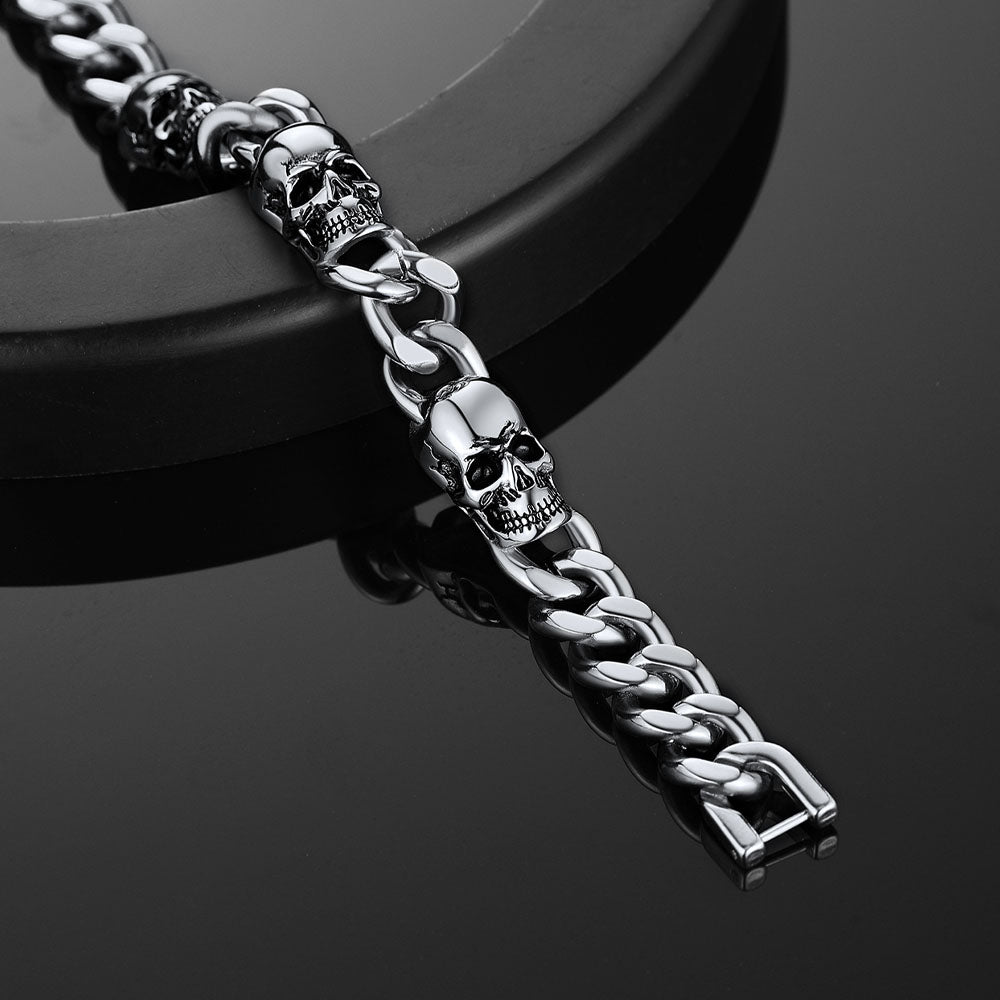 Skull chain bracelet