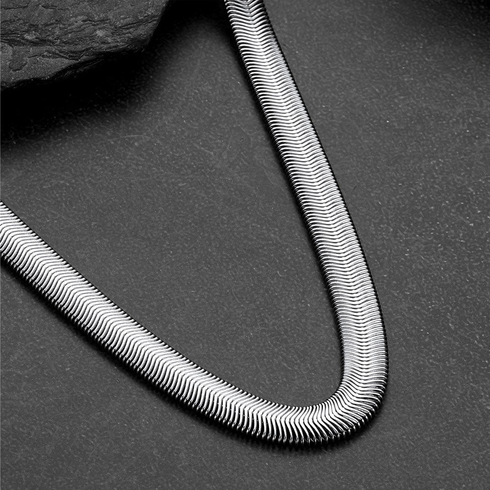 8mm Cuban Link Snake Chain Necklaces for Men Women