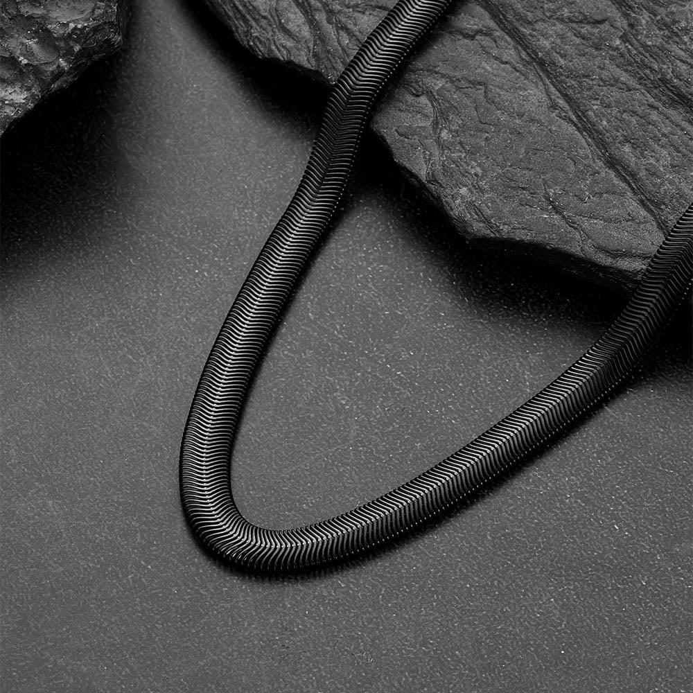 8mm Cuban Link Snake Chain Necklaces for Men Women