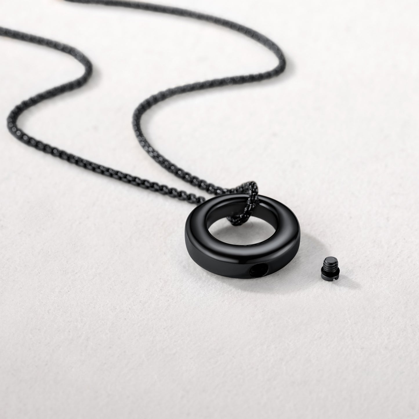 Custom Circle of Life Urn Ashes Necklace for Men Women
