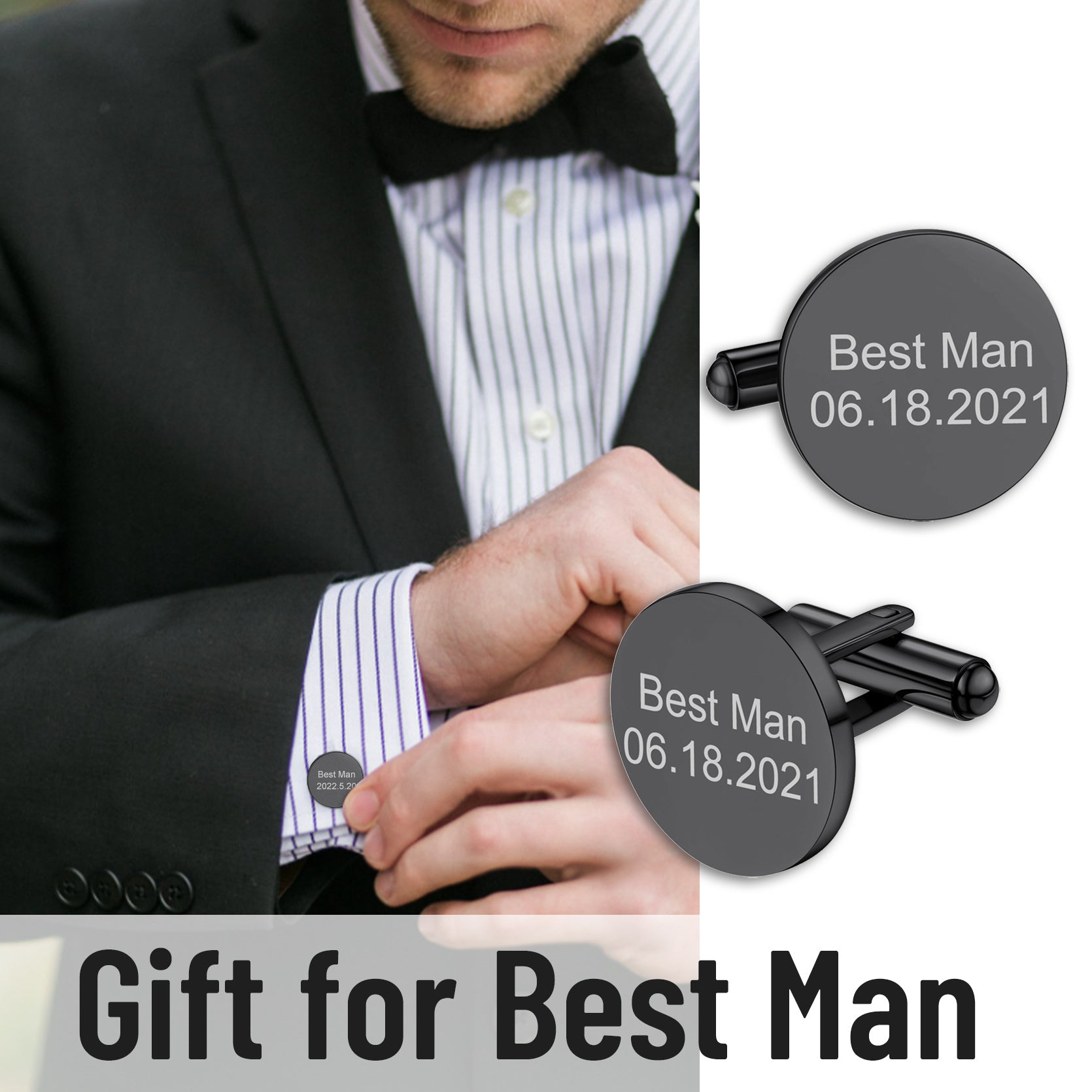 Best Man cufflinks for wedding gift