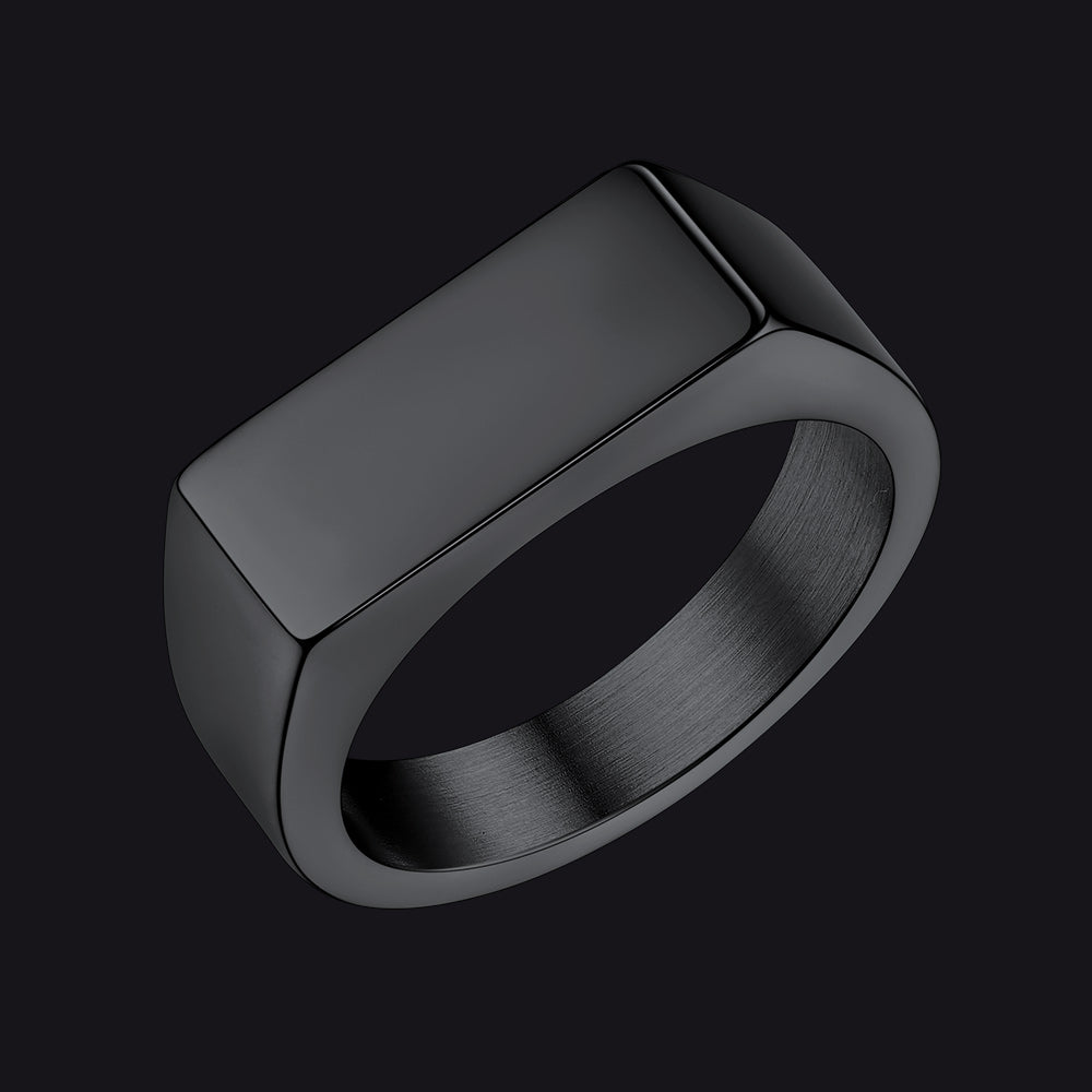 Personalized 7mm Minimalist Band Ring for Men Women