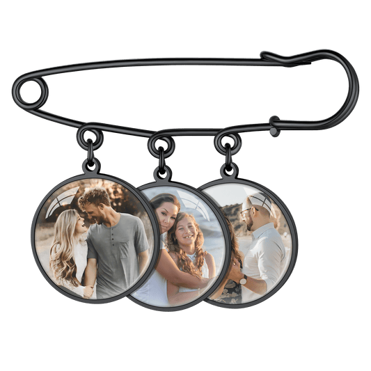 Customized Bouquet Photo Charms 1-4 Pictures Memorial Pinsimg