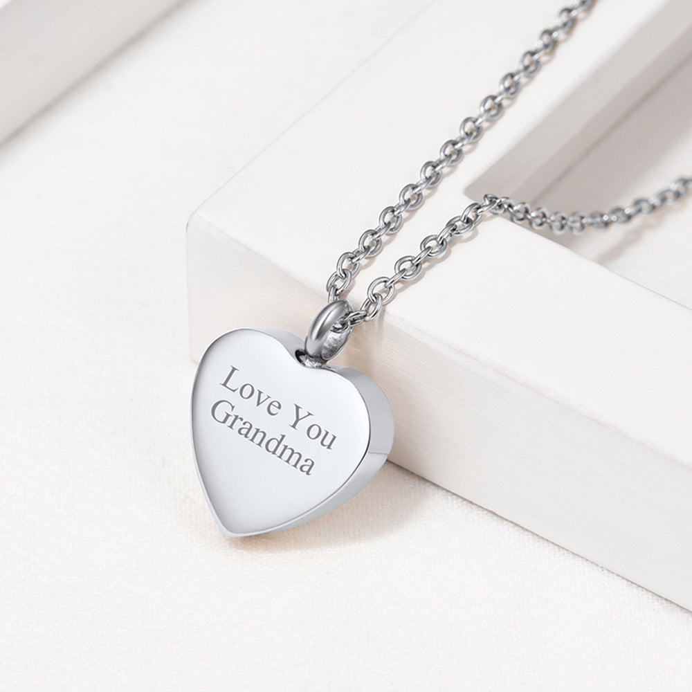 Customized Heart Shaped Urn Necklaces for Ashes Cremation Jewelry