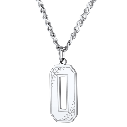 FaithHeart Baseballs Fans Stainless Steel Number Necklace FaithHeartimg