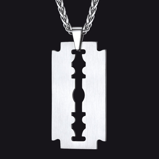 Eboy Razor Blade Pendant Necklace for Menimg