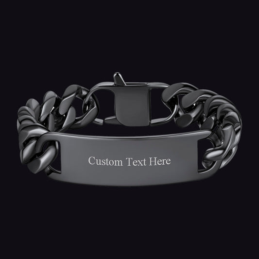 FaithHeart Custom Name Cuban Chain Bracelet For Men FaithHeartimg