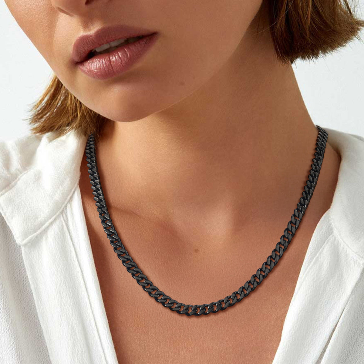 Sturdy Cuban Chain Necklace for Men 5/7/9/12MM Width