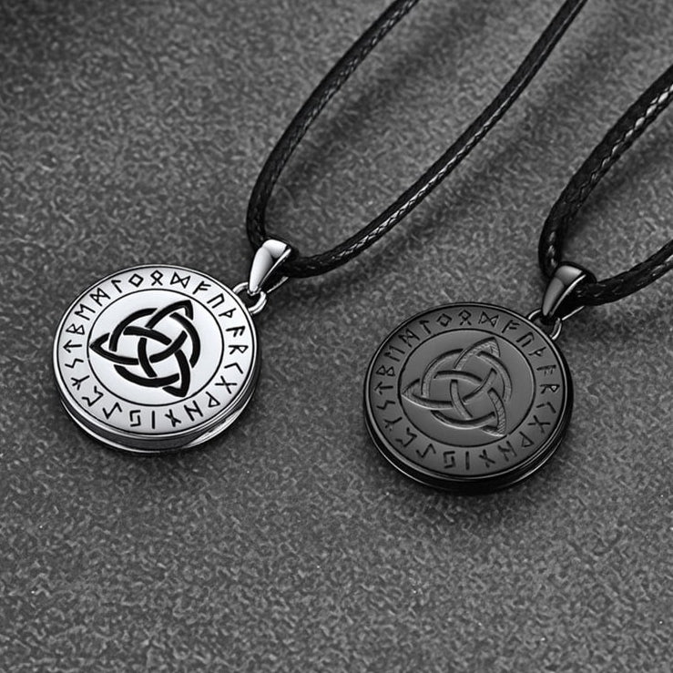 FaithHeart Trinity Knot Picture Locket Necklace