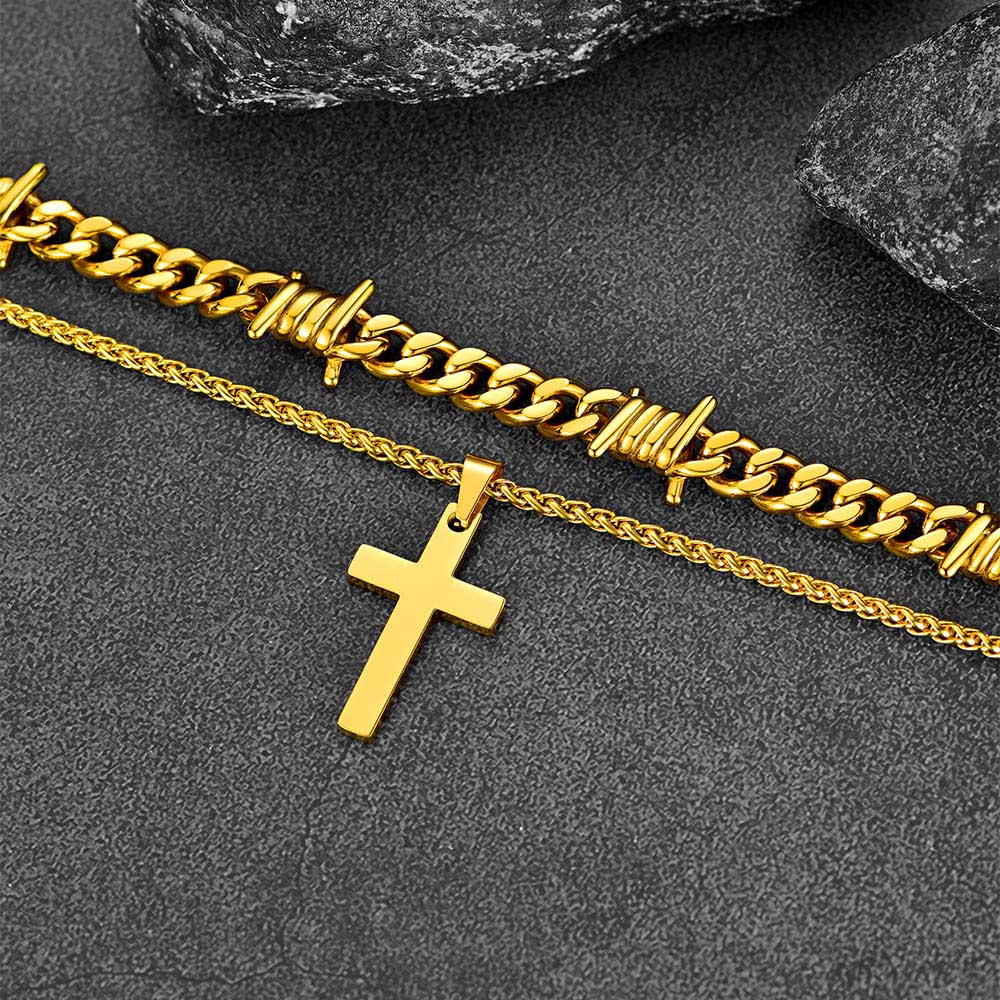 FaithHeart Barbed Wire Necklace