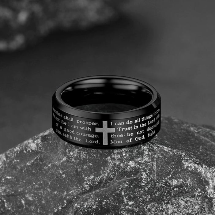 FaithHeart Cross Band for Men