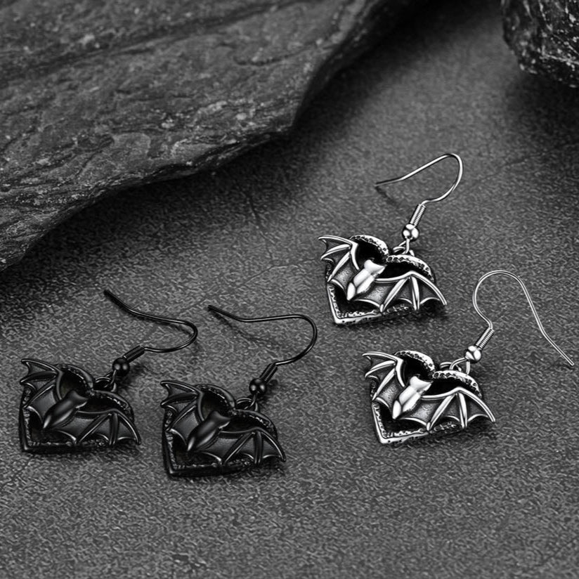 FaithHeart Bat Earrings