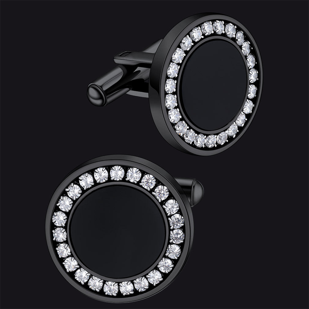 FaithHeart Cubic Zirconia Cufflinks