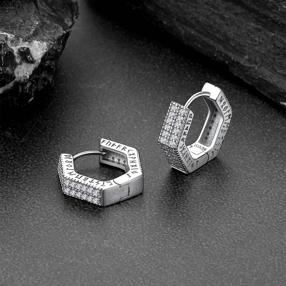 FaithHeart Cubic Zirconia Huggie Earrings