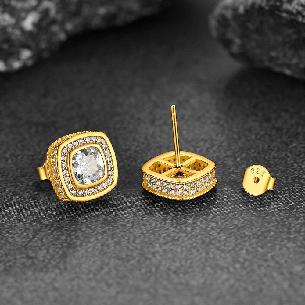 FaithHeart Cushion Cut Earrings