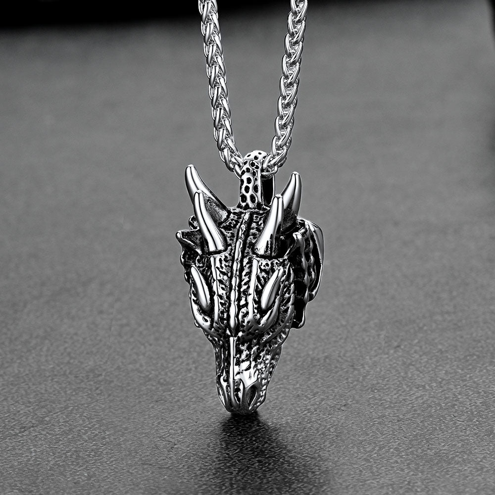FaithHeart Dragon Head Necklace