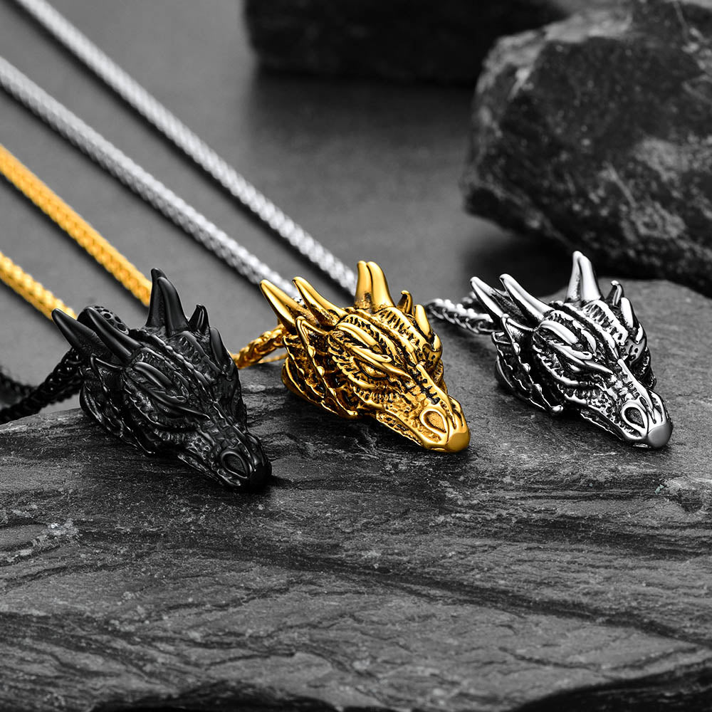 FaithHeart Dragon Necklace