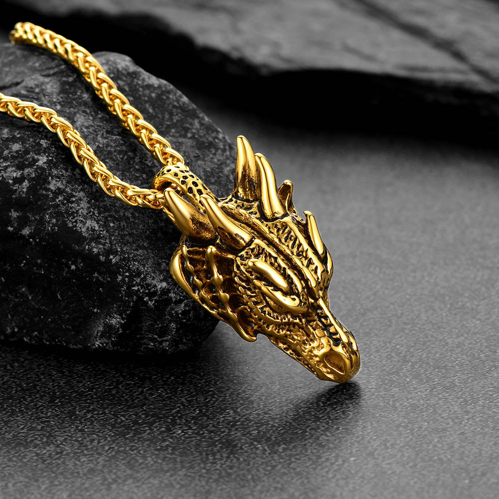 FaithHeart Dragon Necklace