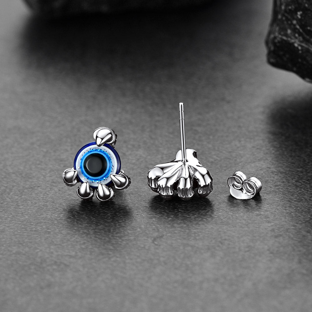 FaithHeart Evil Eye Stud Earrings