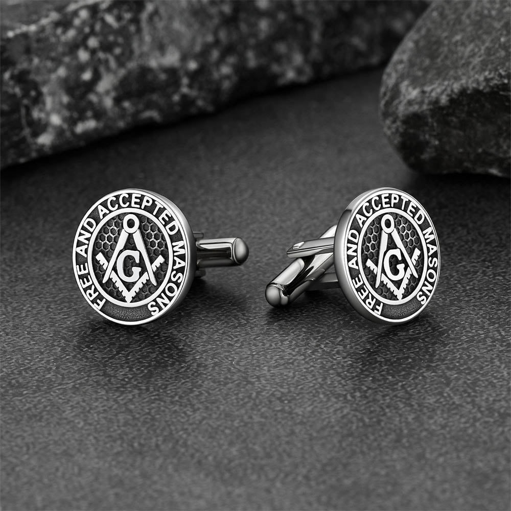 FaithHeart Freemason Amulet Cufflinks