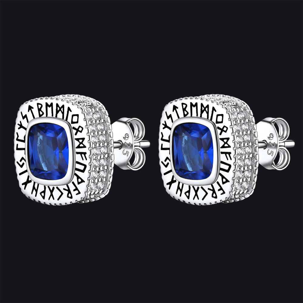FaithHeart Gemstone Stud Earrings