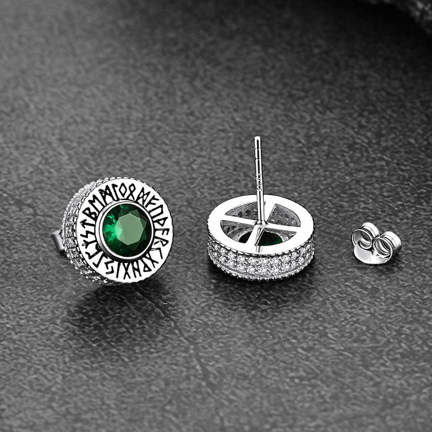 FaithHeart Gemstone Stud Earrings