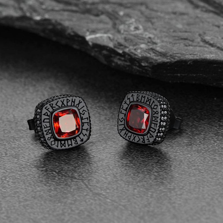 FaithHeart Gemstone  Stud Earrings