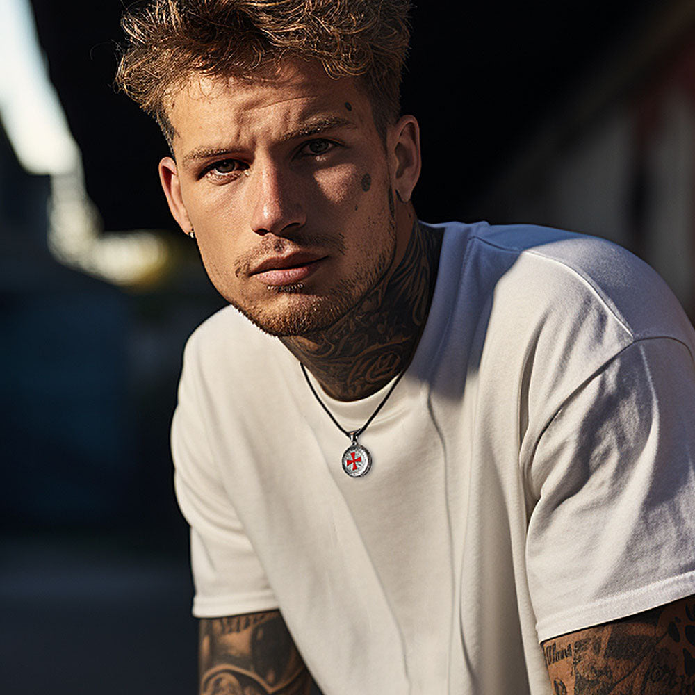 FaithHeart Knights Templar Cross Necklace