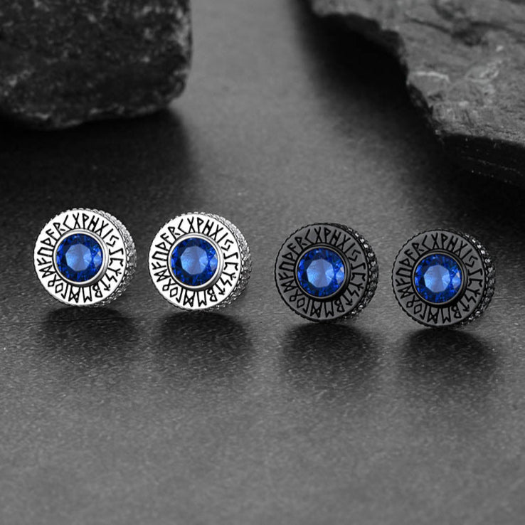 FaithHeart gemstone Stud Earrings