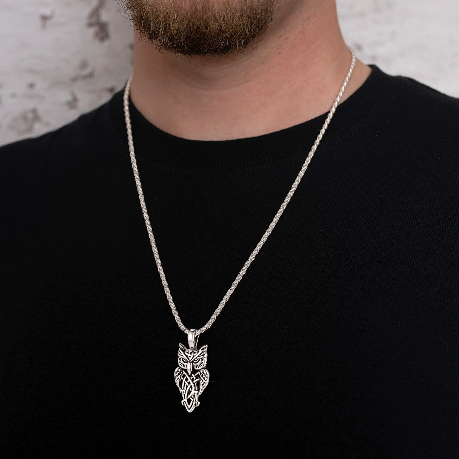 FaithHeart Owl Pendant Necklace