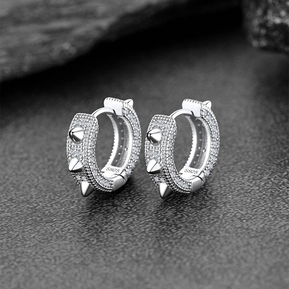 FaithHeart Rivet Huggie Earrings
