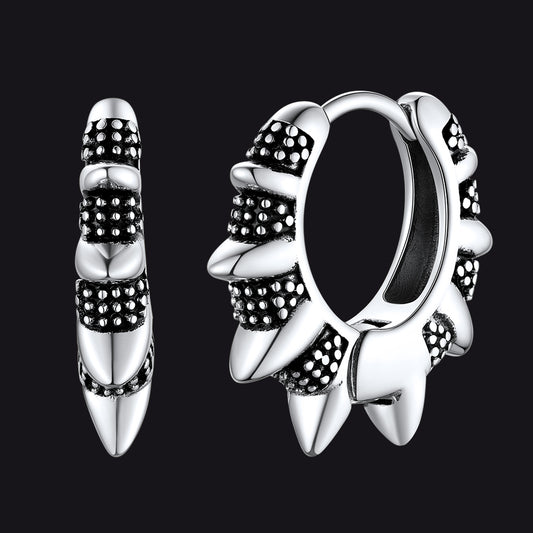 FaithHeart Rivet Huggie Hoop Earrings For Men/Womenimg