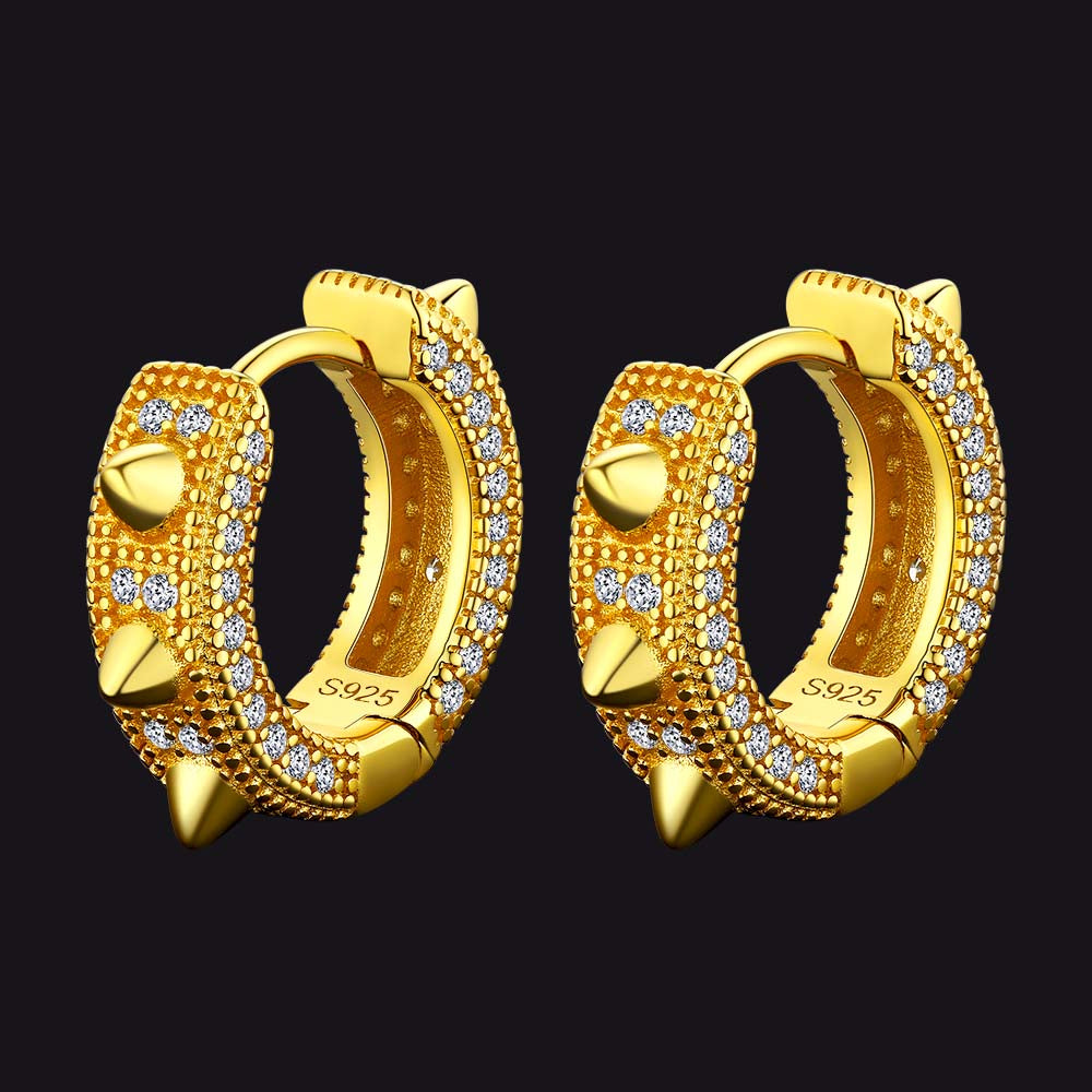 FaithHeart Rivet Huggie Hoop Earrings For Men/Women