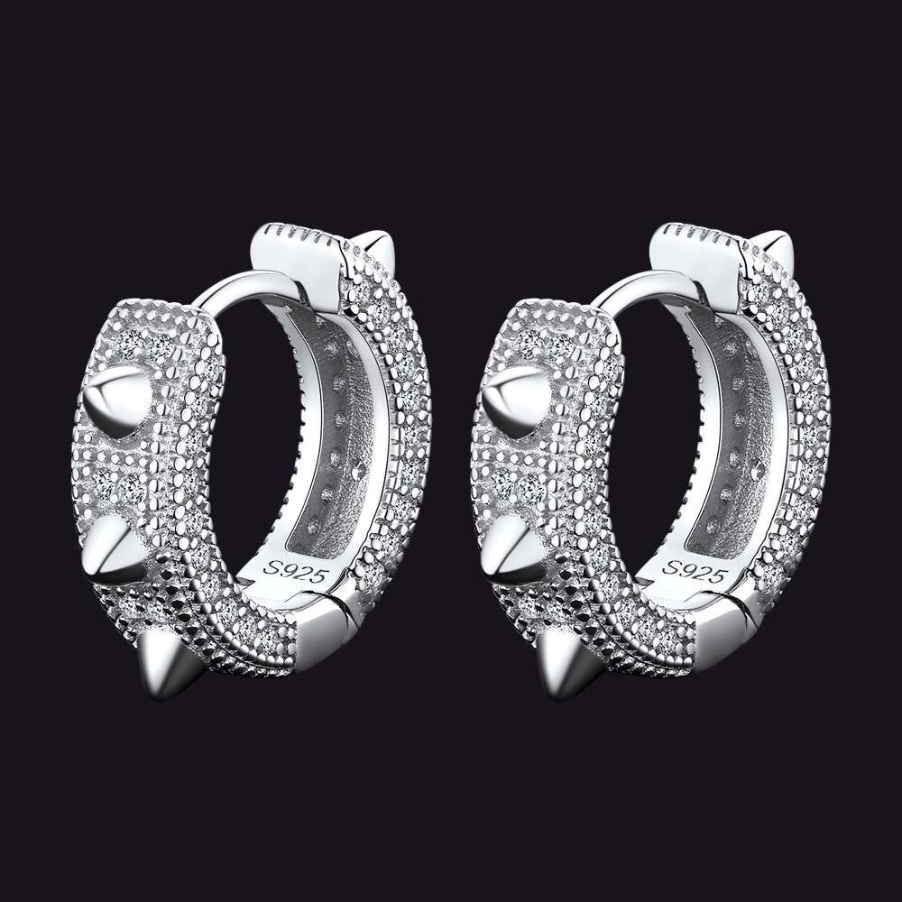 FaithHeart Rivet Huggie Hoop Earrings For Men/Women
