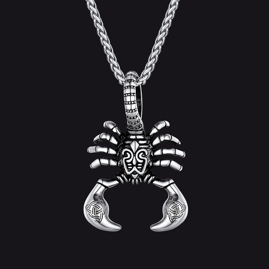 FaithHeart Celtic Knot Scorpion Pendant Necklaceimg