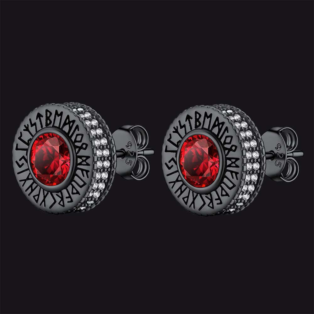 FaithHeart Runes Stud Earrings