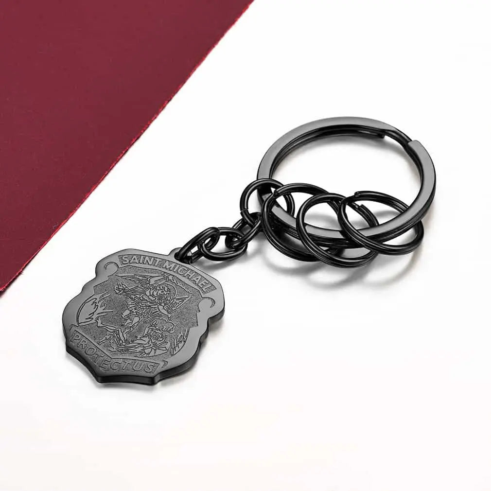 FaithHeart Saint Michael Key chain Catholic Religious Jewelry FaithHeart