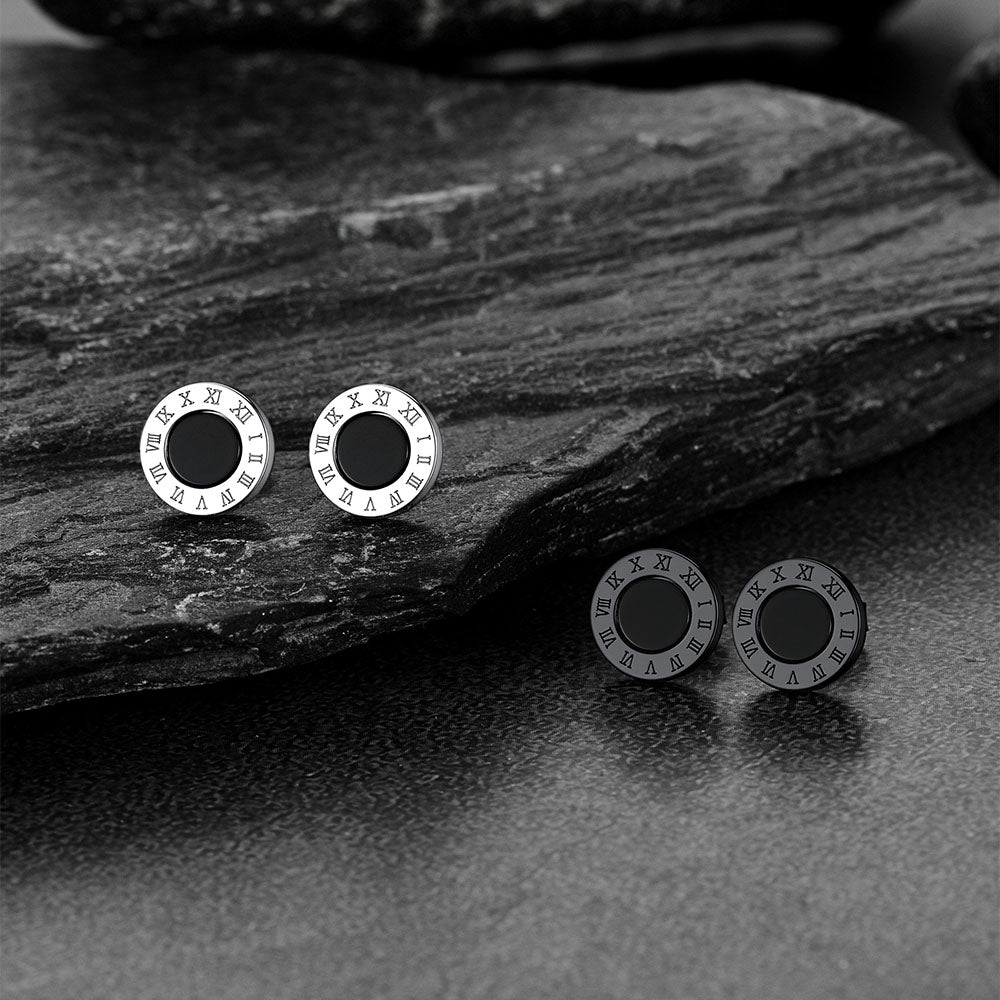 FaithHeart Silver Stud Earrings