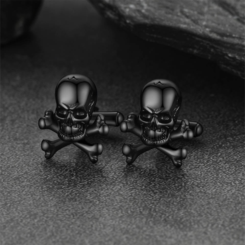 FaithHeart Skull Cufflinks For Men