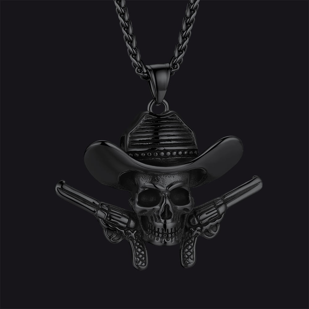 FaithHeart Skull Pendant Necklace