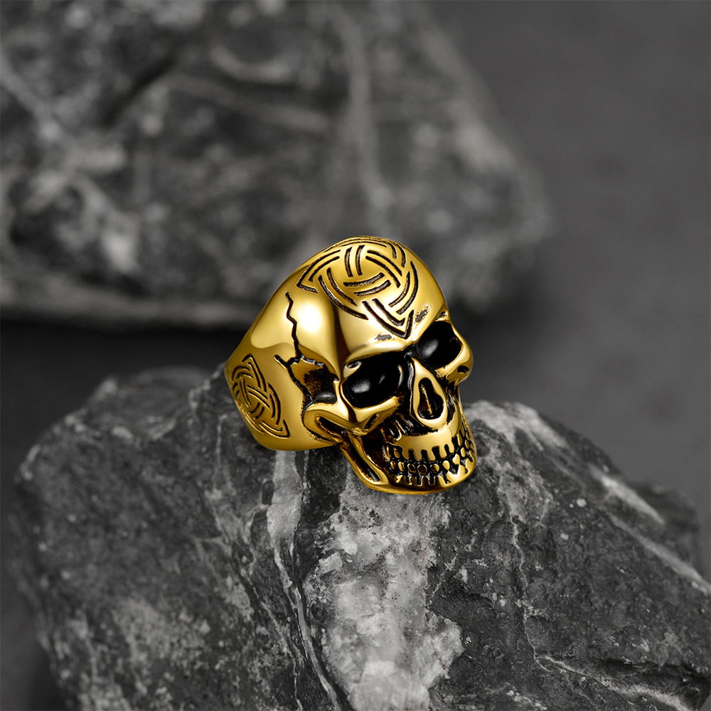 FaithHeart Skull Ring For Men