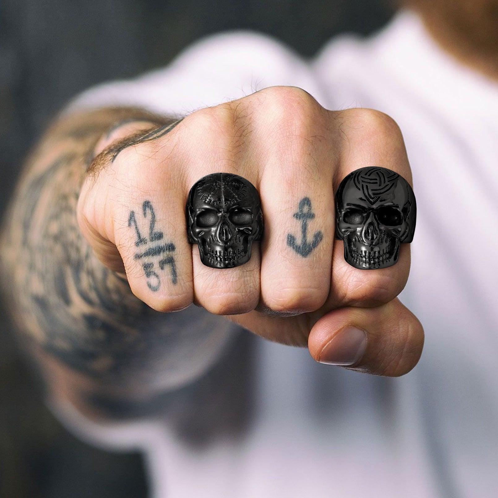 FaithHeart Skull Ring