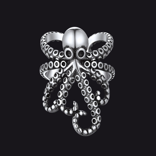 FaithHeart Sterling Silver Octopus Cuff Earrings for Men 1PCimg