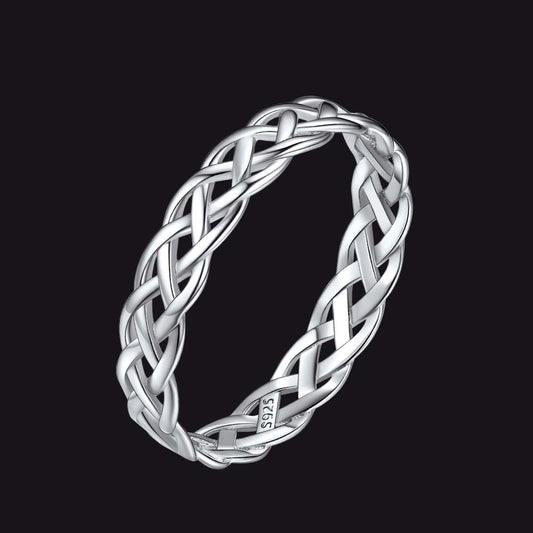FaithHeart Sterling Silver Viking Celtic Knot Ringimg