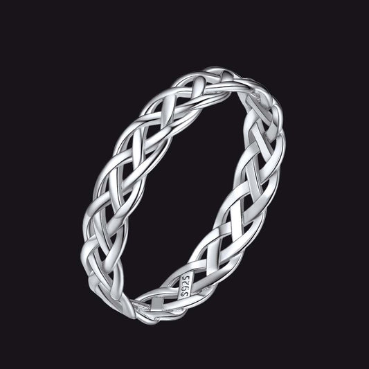 FaithHeart Sterling Silver Viking Celtic Knot Ring