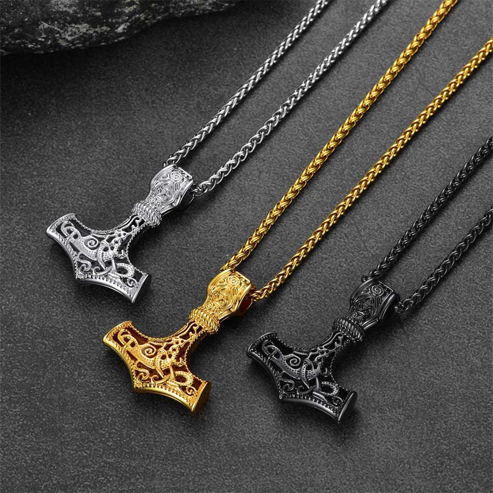 FaithHeart Thor's Hammer Pendant Necklace